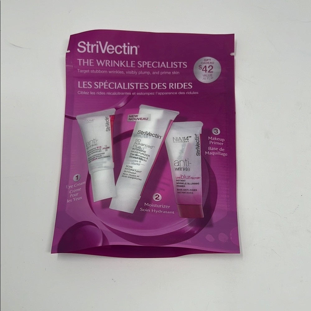 NWT StriVectin The Wrinkle Specialists Including Eye Cream, Moisturizer, Primer